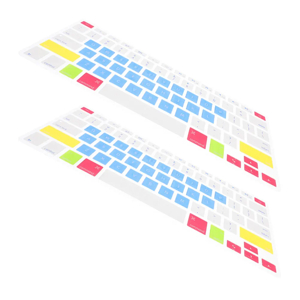 

2 Pcs 13.3 Inch Keyboard Cover A2178 A1466 A1369 Dustproof Silicone Keyboards Protective Film for Laptop