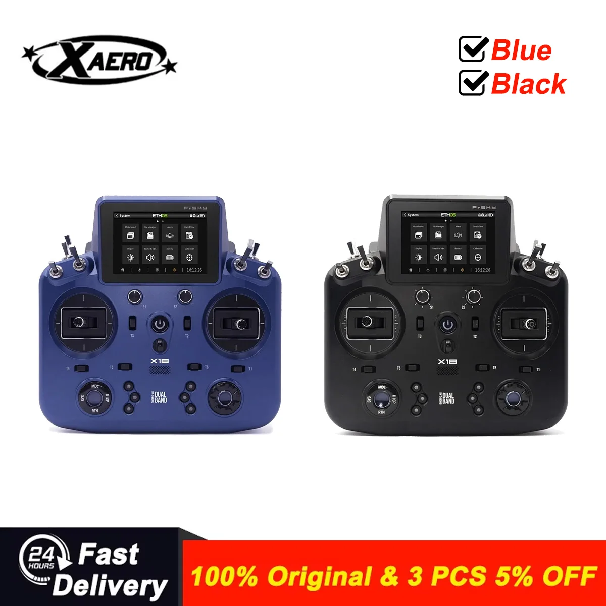 

FrSky TANDEM X18 2.4GHz 900MHz Dual Band Radio Transmitter with TDMX Receiver for RC Drone FPV