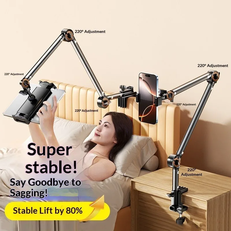 

Регулируемая подставка для телефона и планшета, настольная подставка для кровати для домашнего онлайн-обучения и прямых трансляций, удобная подставка для просмотра ТВ в спальне