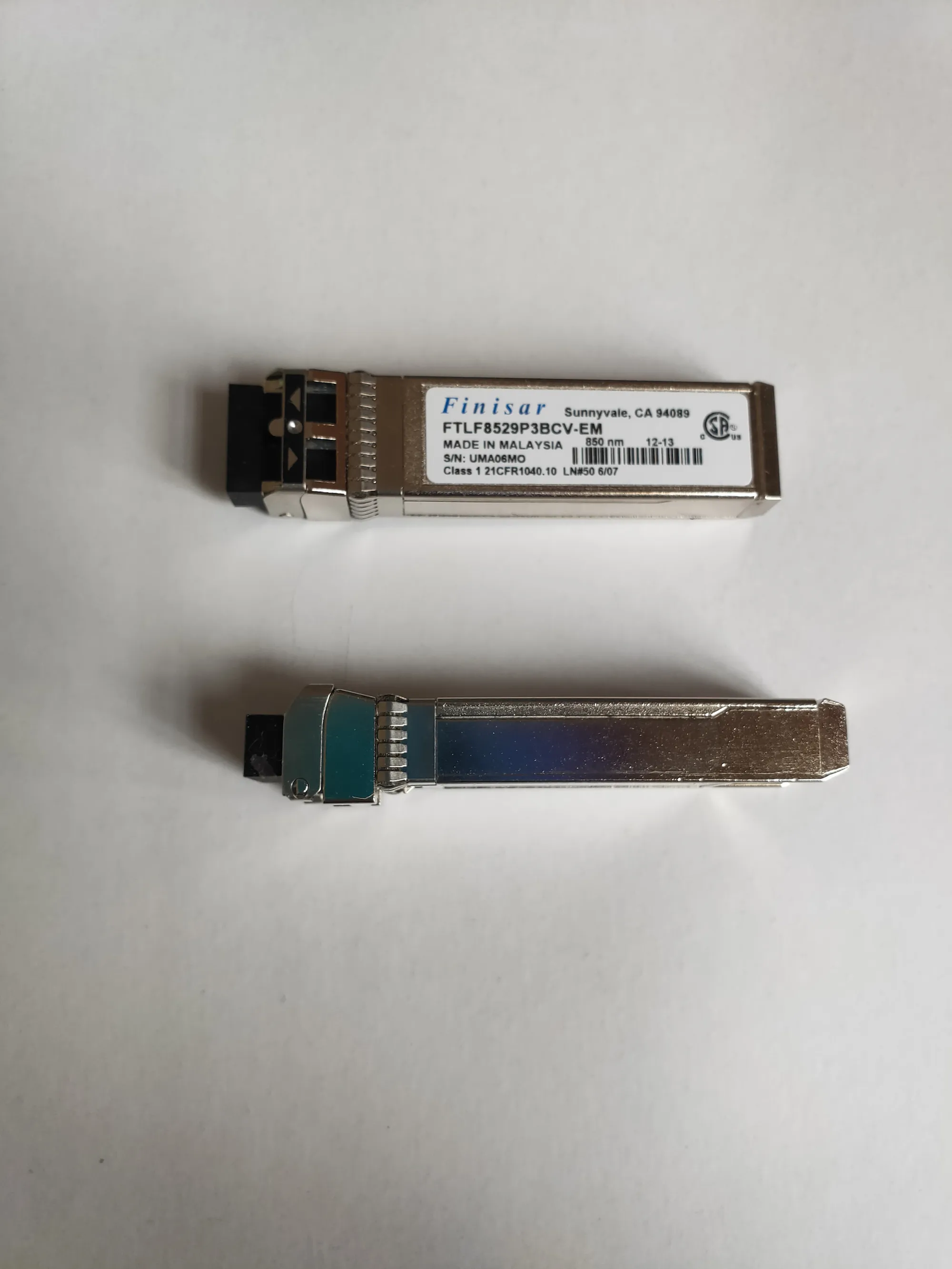 1ชิ้น Finisar 16G SFP/FTLF8529P3BCV-EM/16G SFP + 850nm/16G LC ช่องรับส่งสัญญาณไฟเบอร์/โมดูลใยแก้วนำแสง16G