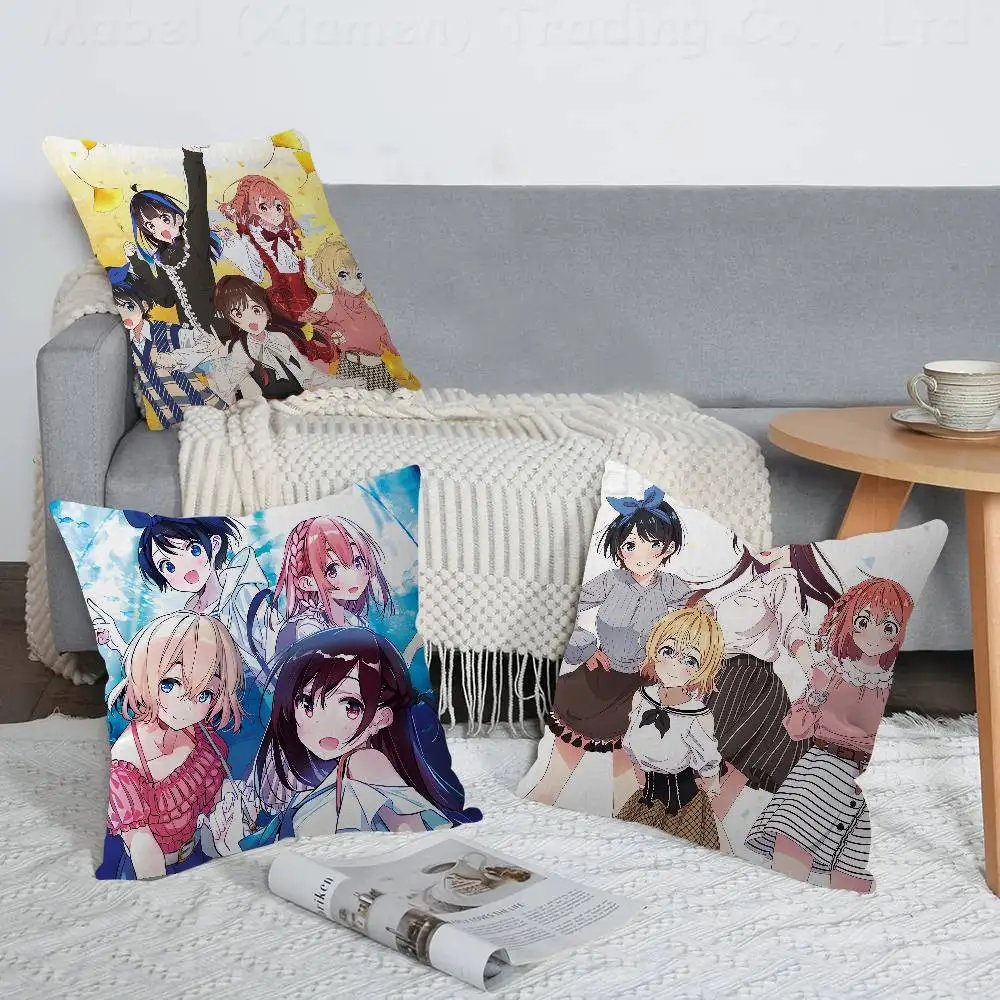 Anime Rent-A-Girlfriend Pillow Anime Pillow Sofa Bed Head Pillow Cover Cushion Cover Fashion