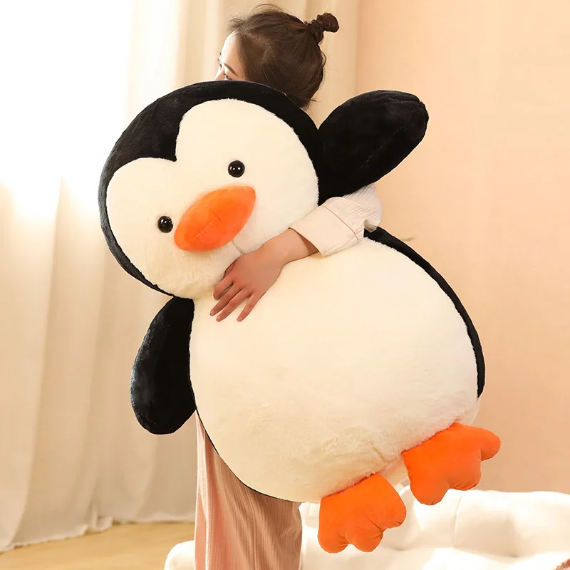 Cute Fat Version Simulation Animal Penguin Plush Toy Giant Soft Penguins Doll Warm Home Decoration Accompany Pillow Photo Props