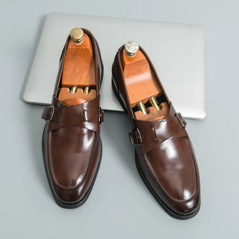 

Men Loafers PU Solid Color Fashionable Classic Comfortable Business Formal Banquet Shoes