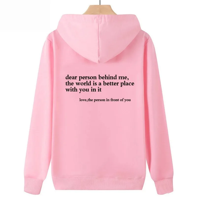 Dear Person Behind Me Hoodie Mental Health Sweater Positive Message Sweater