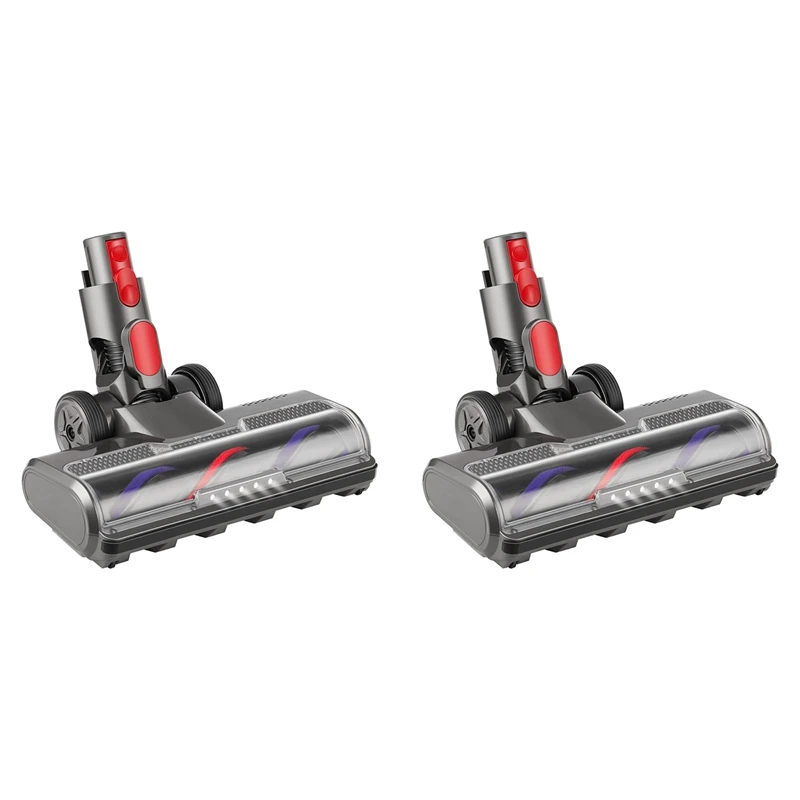 

2X Electric Brush With Direct Drive For Dyson V7 V8 V10 V11 V15 Electric Brush Accessories Vacuum Cleaner Floor Nozzle