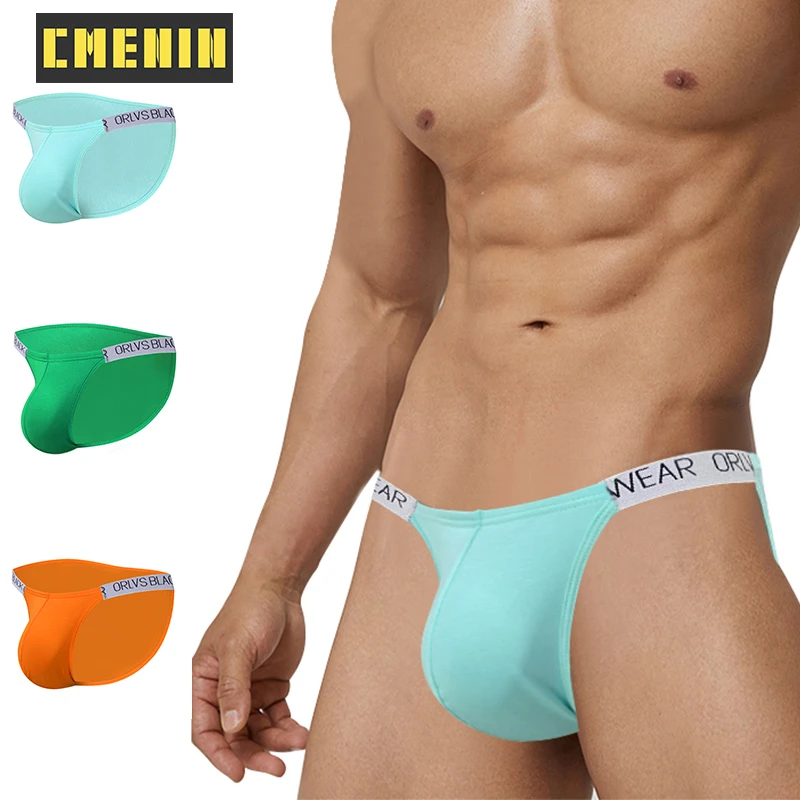 

Мужские трусы из мягкой модала CMENIN, синие дышащие трусы слипы, удобное нижнее белье для мужчин на лето
