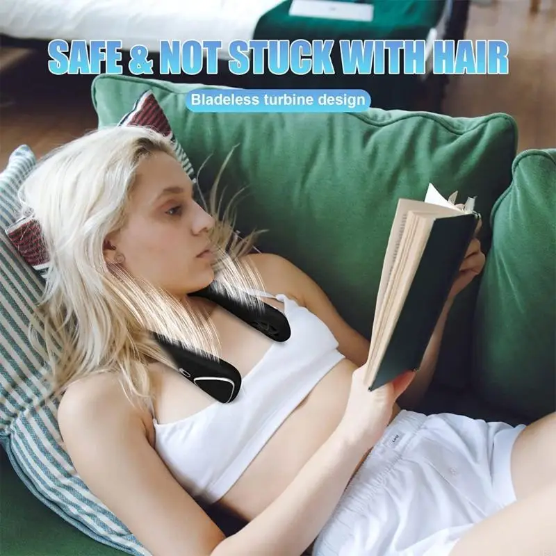 Ventola portatile a ventola a mani libere a mani libere ventola personale ventola a 3 velocità ventola n58d