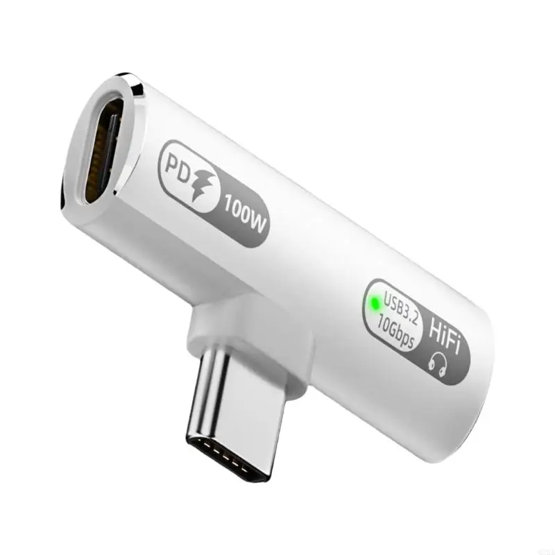 USB C to USB C Headphone and Charger USB C Adapter for Headphones and Charging Suitable for Smartphones Tablets Laptops