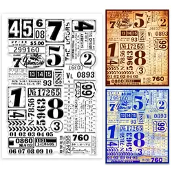 2024 New Digital background stamp Clear Stamp for Scrapbooking Transparent Silicone Rubber DIY Photo Album Decor