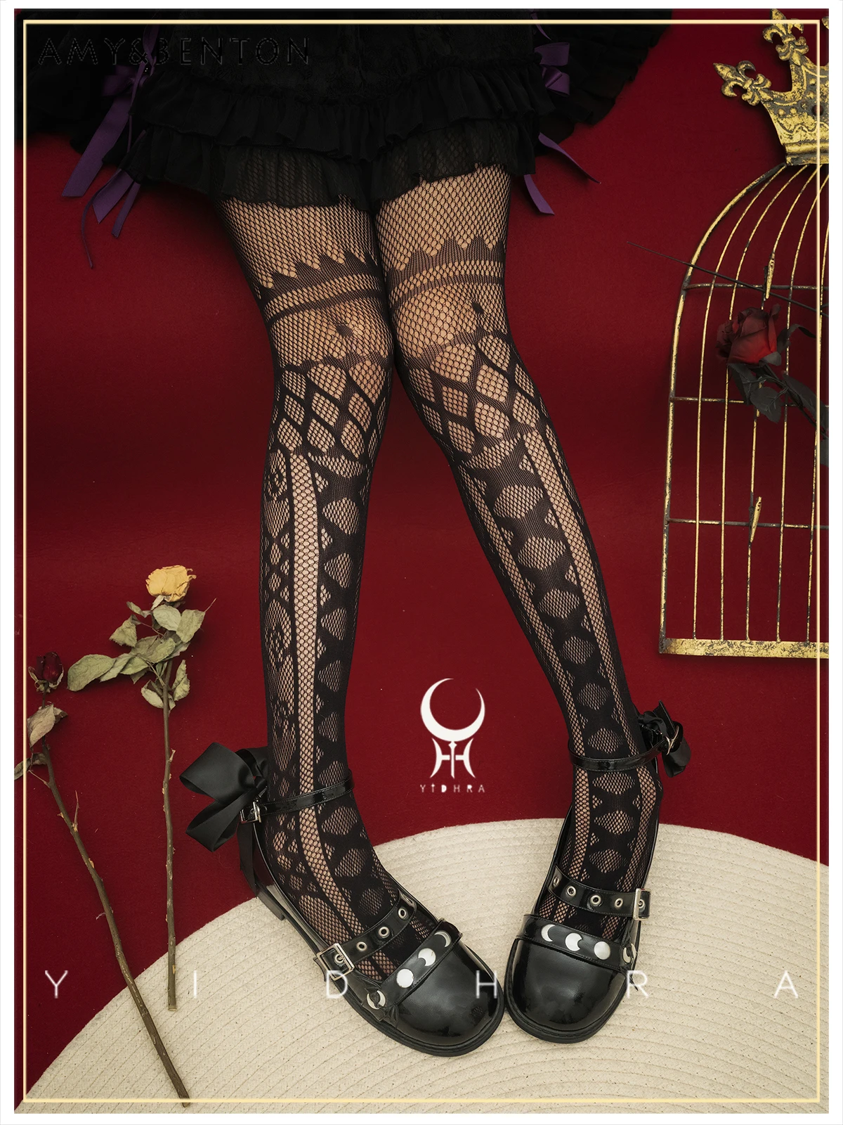 

Original Lolita Socks Classical Gothic Dark Black Sexy Stockings Women Harajuku Style Street Subculture Plaid Printed Pantyhose