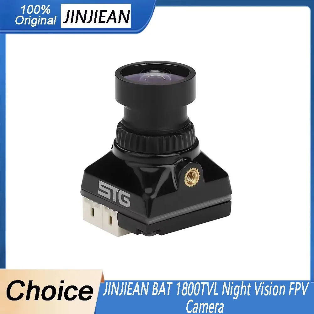 

JINJIEAN BAT 1800TVL Night Vision FPV Camera With 2.1mm Lens 1/2.8 Sensor D-WDR NTSC/PAL Switchable for RC FPV Racing Drone