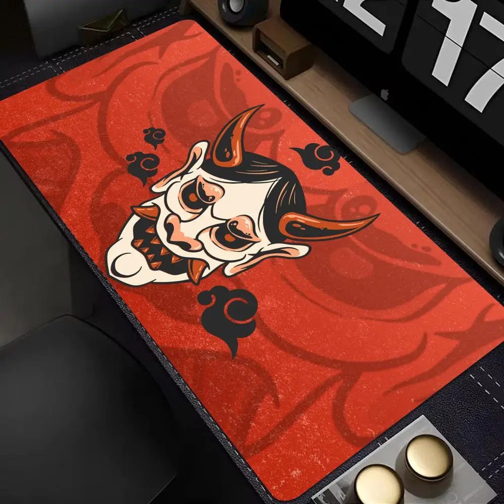 

Japan Anime Oni Mouse Pad Gamer Desk Mat Large xxl Gaming PC Accessorie for Computer Purple HYB XXC Table Keyboard Laptop Rug