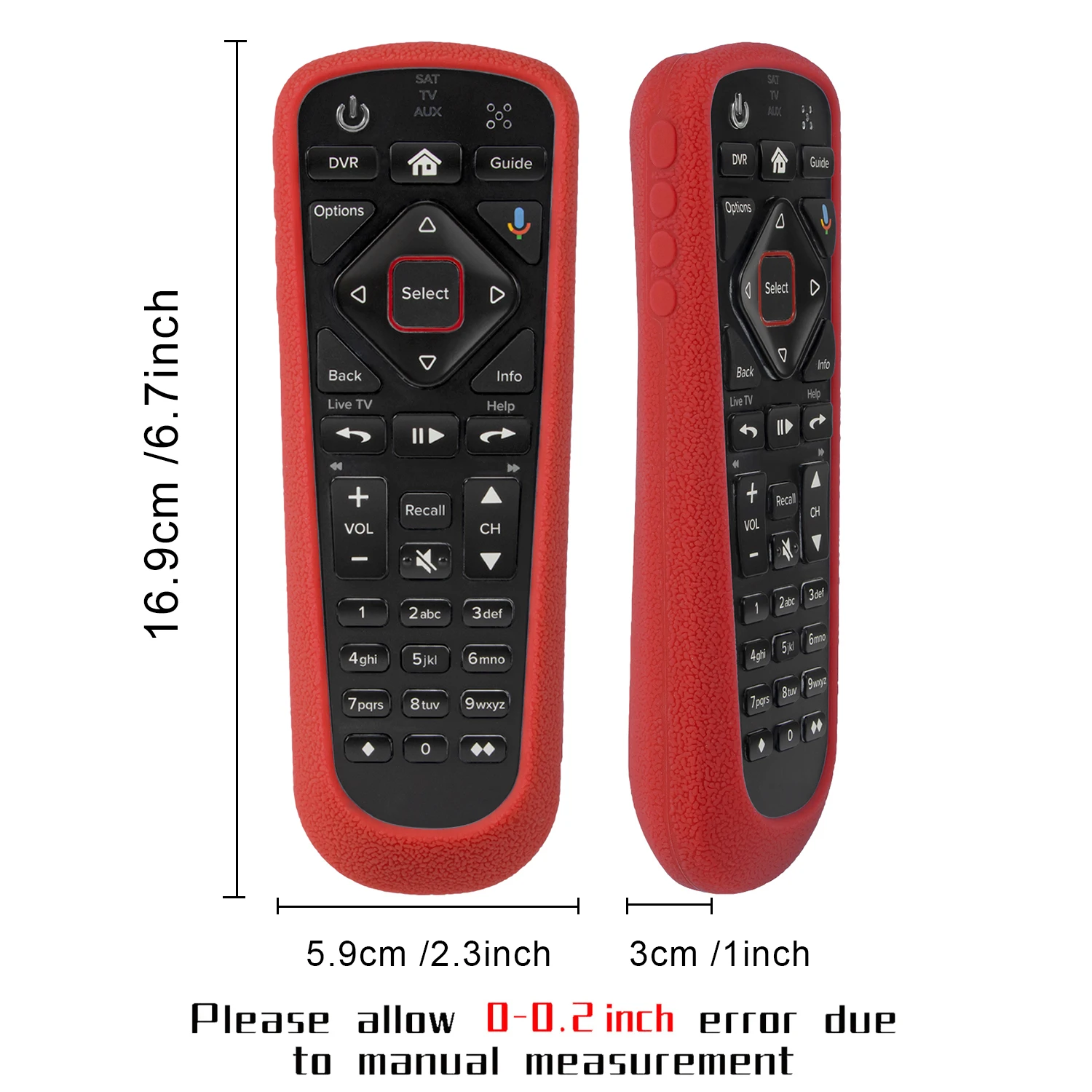 Tampas para rede de prato 54.0 funil família dvrs com tv sat aux controle remoto silicone proteção caso controle remoto