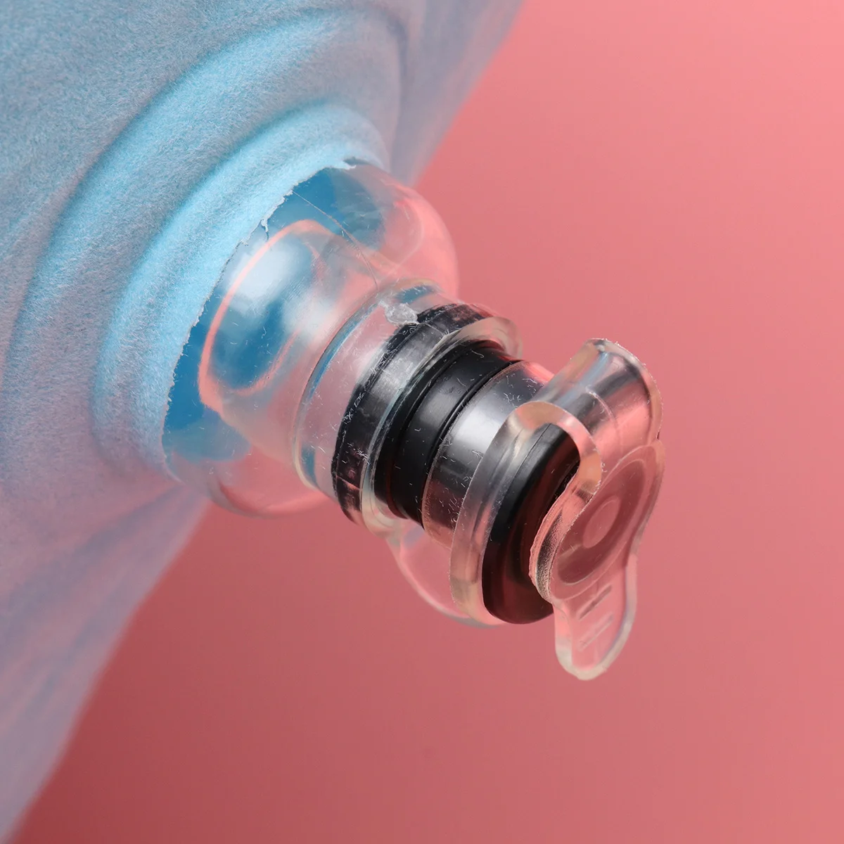 1 قطعة وسادة الساق القابلة للنفخ الأزرق خفيفة الوزن المحمولة بولي كلوريد الفينيل وسادة الركبة لراحة الساق رفع دعم الانتعاش الراحة سهلة تضخيم