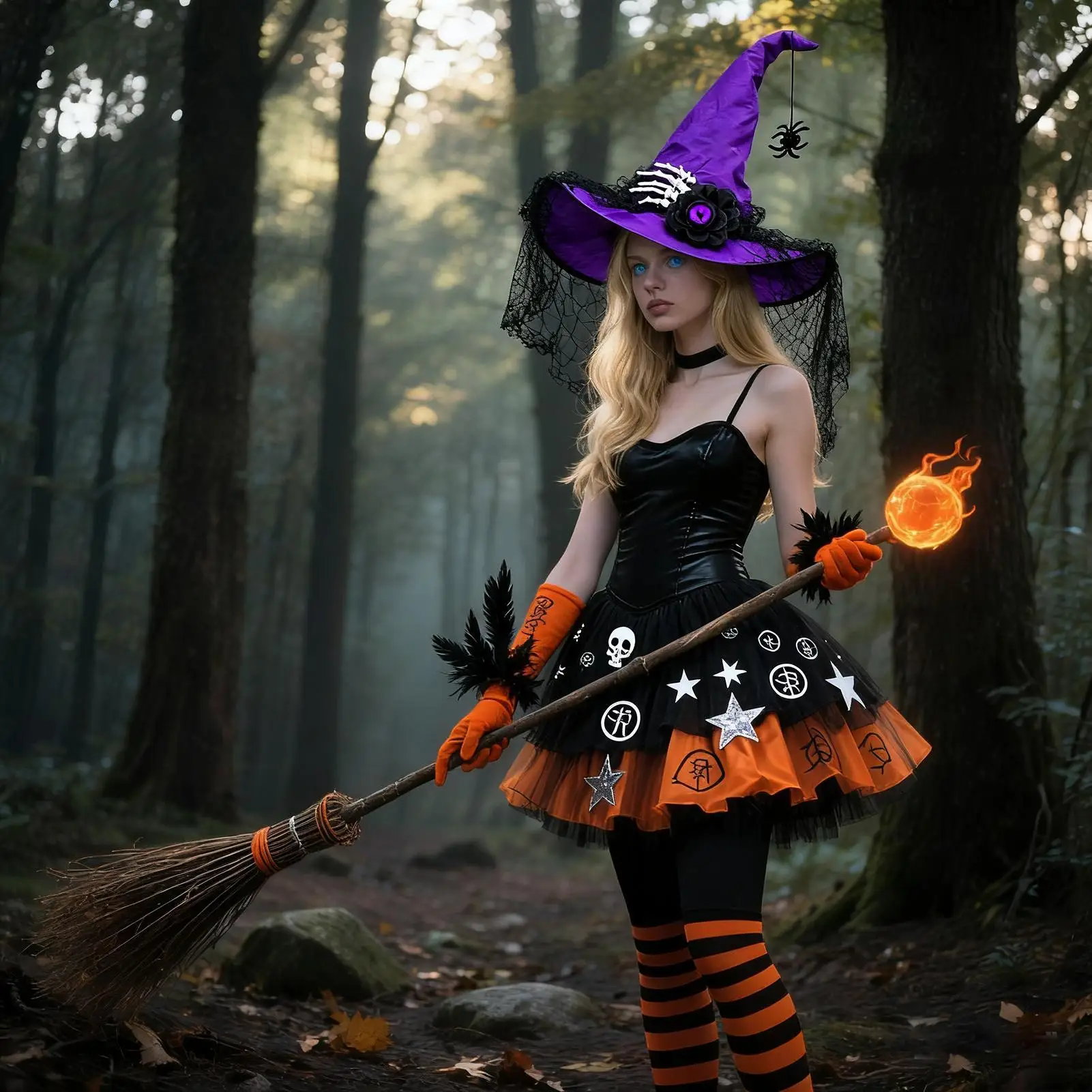 

Witch Hats For Women Lace Wide Brim Pointed Headdress Halloween Spider Adult Witch Hat For Prom Masquerade Event Party Decors