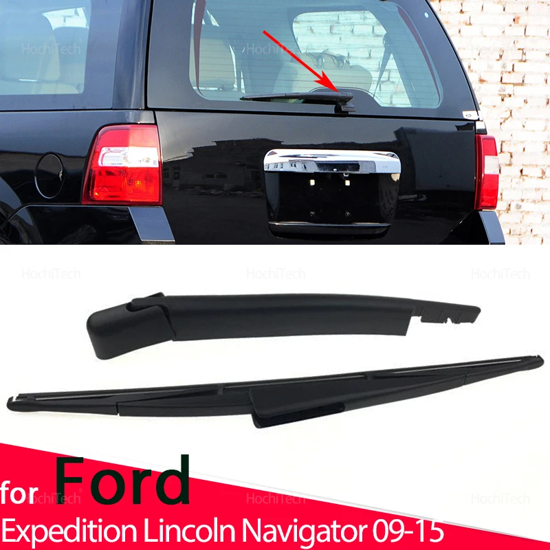 Para Ford Expedition Lincoln Navigator 2009-2015 9L1Z17526A accesorios de coche limpiaparabrisas trasero juego de cuchillas de brazo reemplazo negro