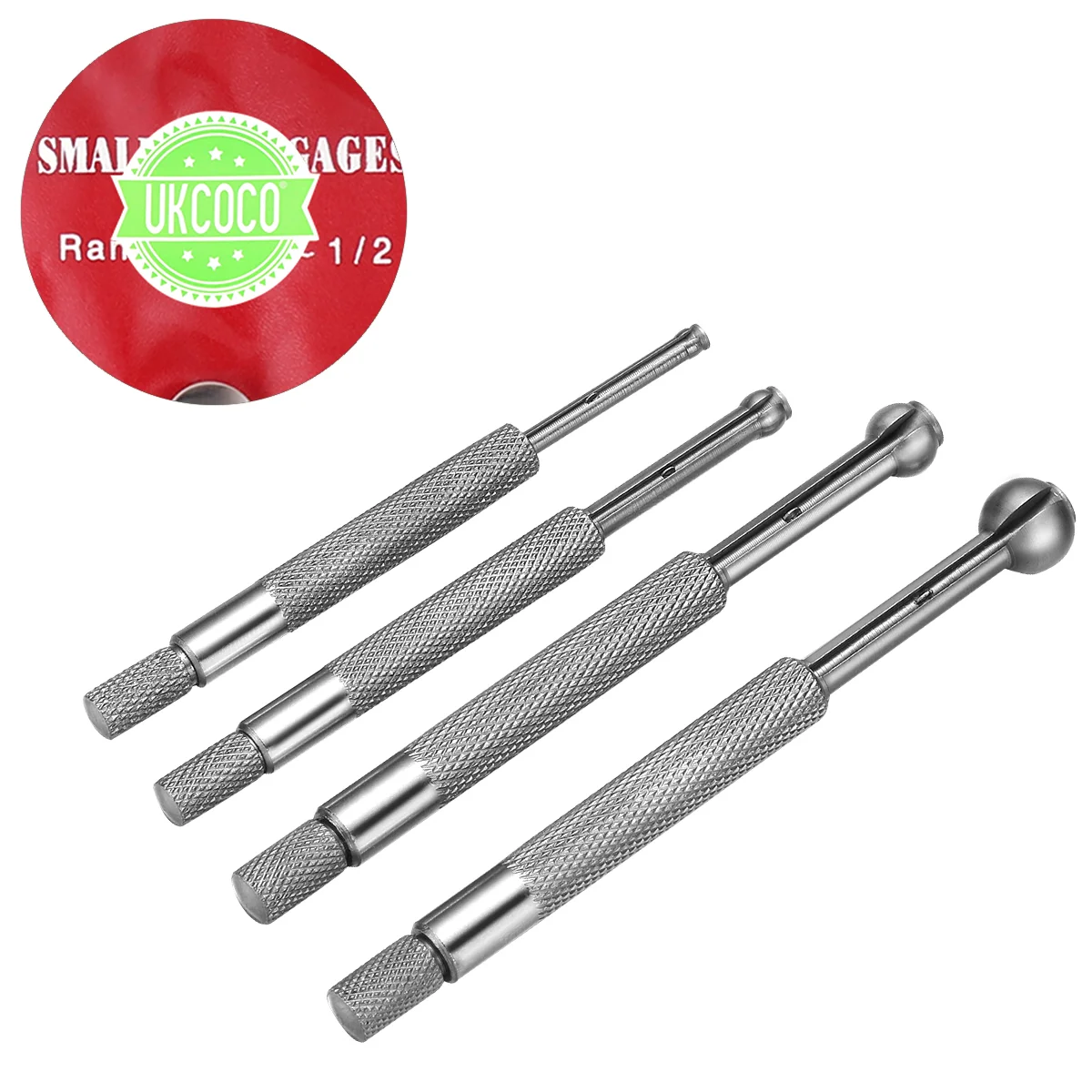 Square Head Small Hole Telescopic Gauge Set Valve Guide Bore 1050X100X100CM Ball Gages