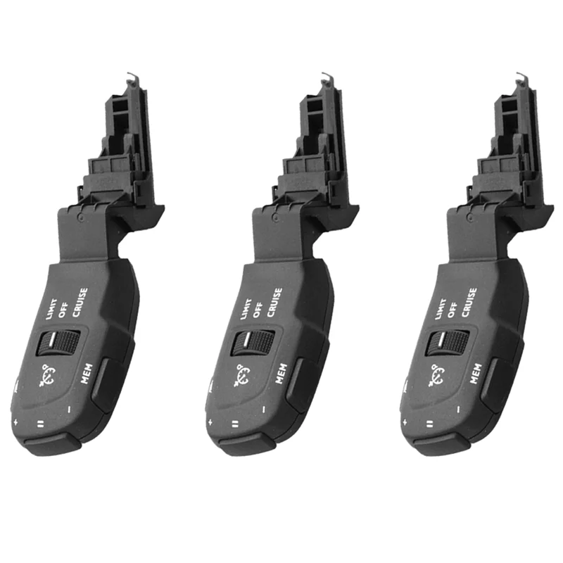 

3X Steering Column Cruise Control Stalk Switch With MEM 8-Pin 98133622ZD For 408 308 301 Citroen C4 C5