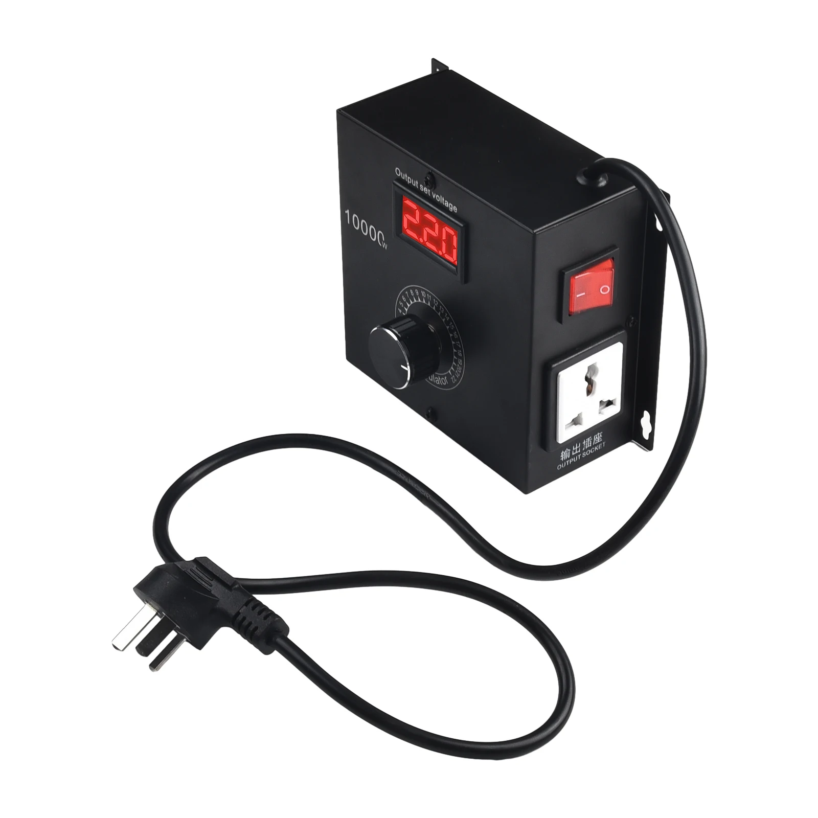 Multi Functional Voltage Regulator, 10000W SCR Electronic Controller, Stepless Rotation Knob, LCD Display, Thicken Copper Part