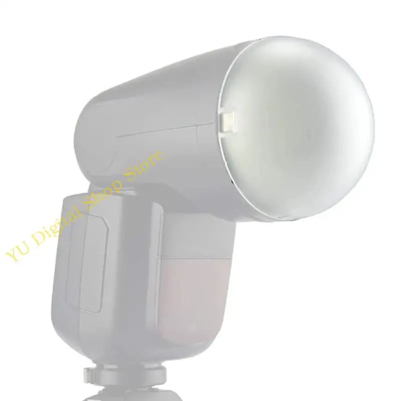 

96BA AK-R11 Dome Diffuser Compatible for Godox H200R Round Flash-Head/V1 Flash Series, V1-S, V1-N, V1-C, AD200/AD200Pro