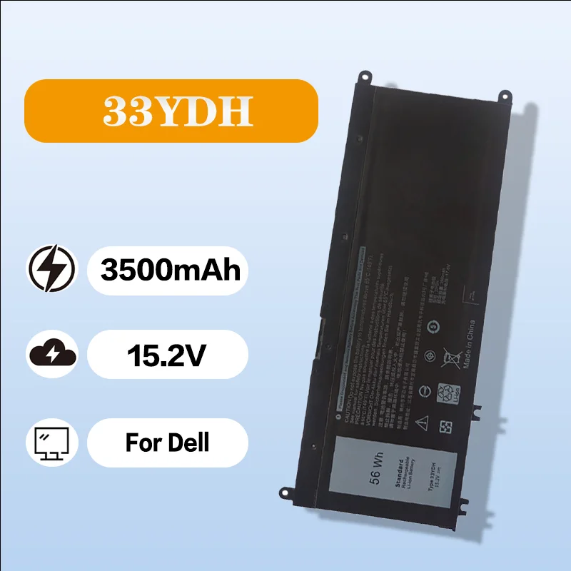 

For Dell 33YDH Battery Replacement for G3 3579 3779 G5 5587 7580 7778 7577 Laptop High Capacity OEM Compatible Power Cell