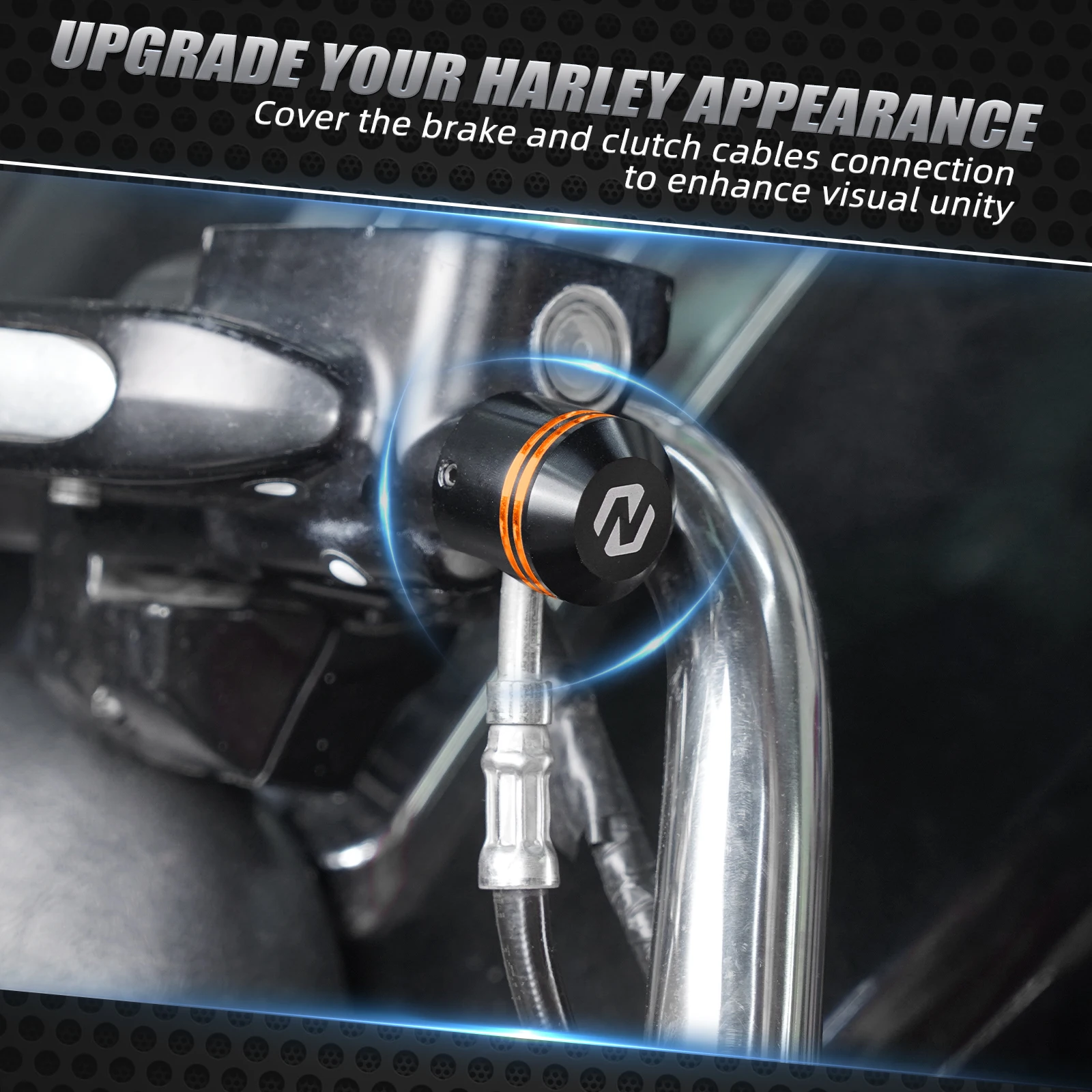 For Harley Street Glide FLHX /Special FLHXS 2014-2020 Brake Clutch Cables Ferrule Covers Road King FLHR Electra Glide Standard - Image 6