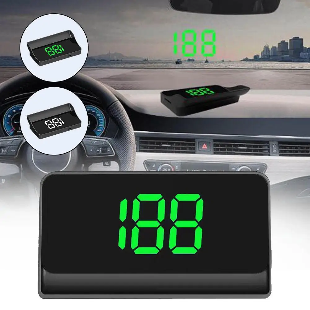 NEW Head Up Display GPS Speedometer Speed KMH MPH Digital For HUD Speed Meter Clock Digital Electronic For Car Accessories R2Q5