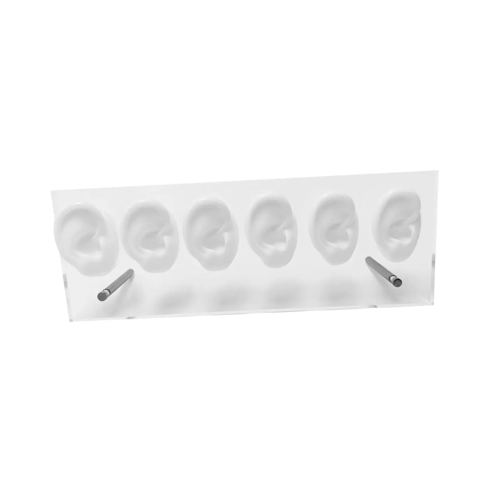 Silicone Ear Models Ear Body Models Shelf Mannequin Stand Pierce Tool Practice Models for Piercings Earring Display Stand