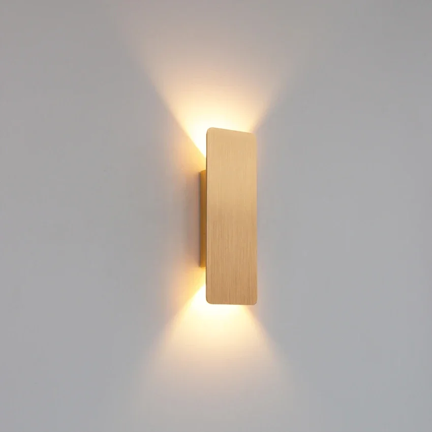 Modern LED Aluminum Wall Lights Indoor AC85-265V for Bedroom Living Room Home Lighting Aisle Corridor Apartments Hotels