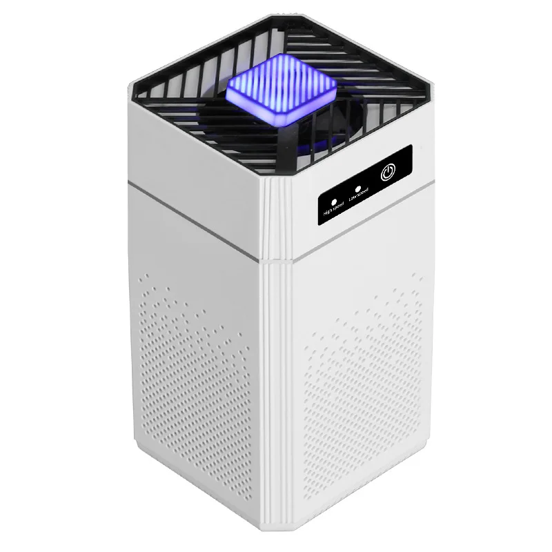 Desktop Negative Ion Air Purifier, 3‑Speed Adjustable Quiet Air Cleaner, Mini Portable Odor Remover for Home Bedroom Office Desk
