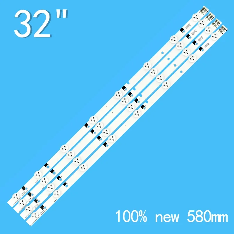 4 buah lampu latar LED 580mm untuk BN96-24145A D1GE-320SC0-R3 2012012svs32 3228 HD 08 REV1.6 120717