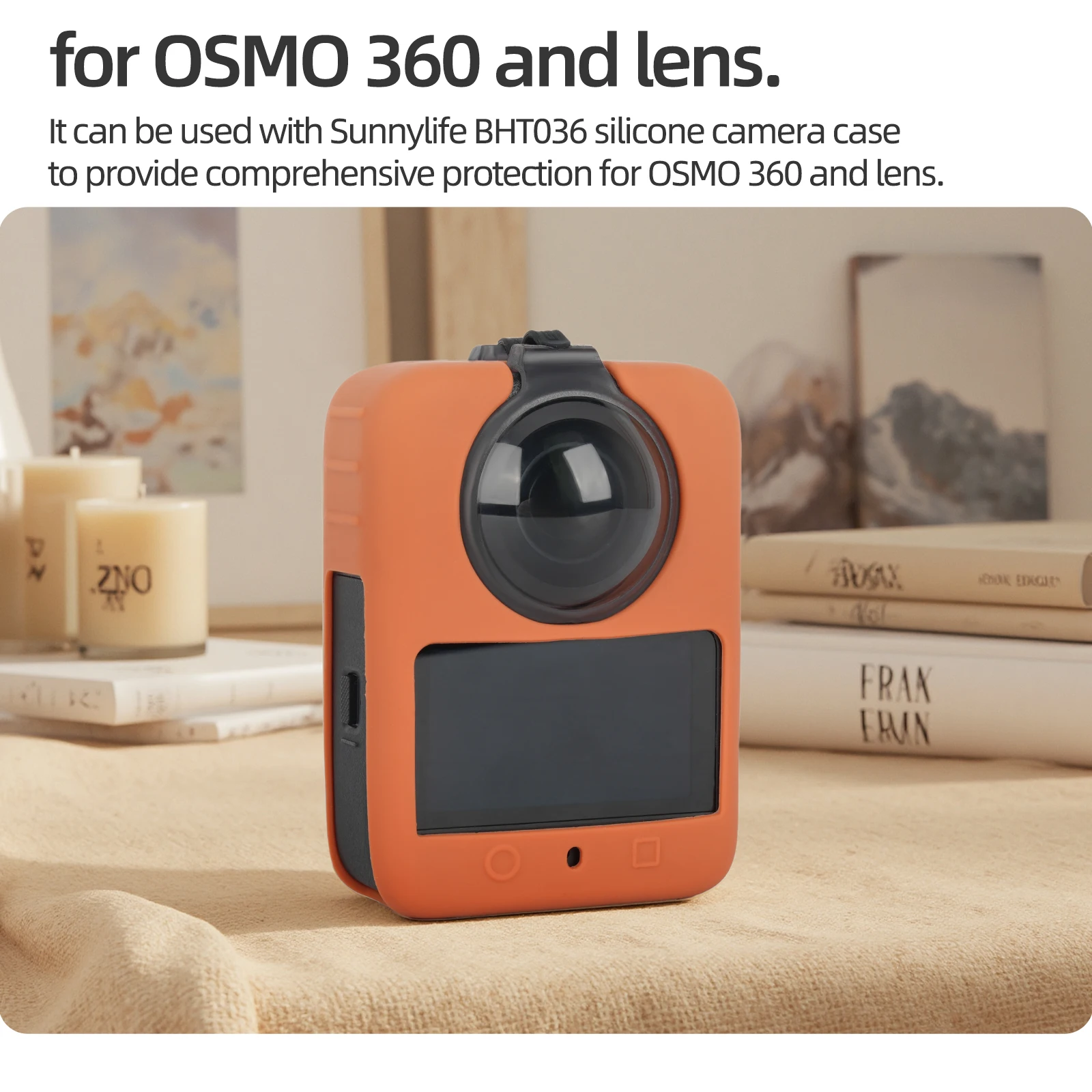 

Protective Case For DJI OSMO 360 Lens Protector Integrated Lens Cover Panoramic Camera Scratch-Resistant Protective Cover