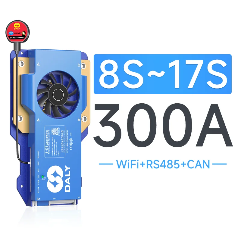 hibms DALY Smart BMS Active Balance BMS Lifepo4 3S 4S 12V 8S 24V 16S 48V 100A 150A 250A 3,2V Li-Ion 3,7V LTO Batterie RS485 CANBUS WiFi 4