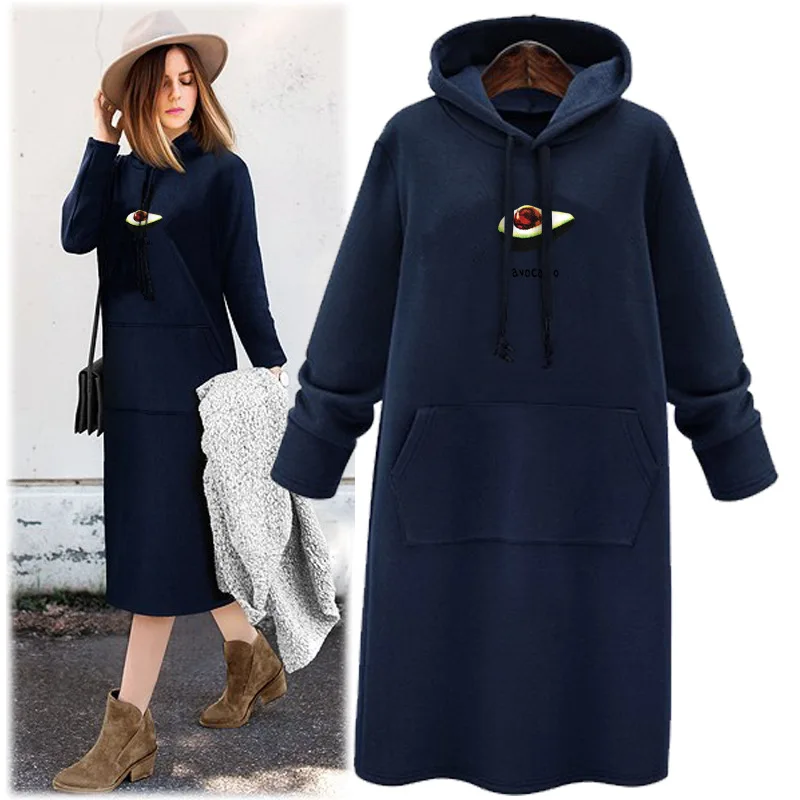 The 2024 popular avocado winter coat is loose and comfortable, warm, close-fitting, and cold-proof, mid-length hooded dress