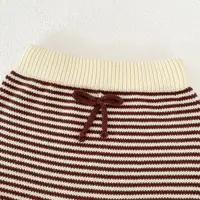 Autumn and Winter Female Baby Knitted Fungus Edge Set Sweater Cardigan+Pants Two-Piece Set, Purchased Separately 5