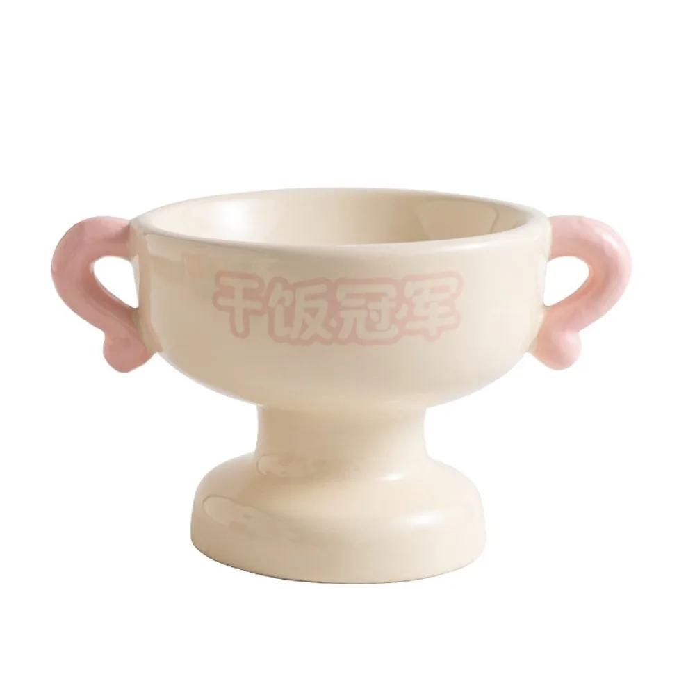

Universal Elevated Cat Food Water Bowl Large Capacity Non-Slip Base Ceramic Pet Bowl High Feet Stable Cat Feeder Dish Puppy Cats