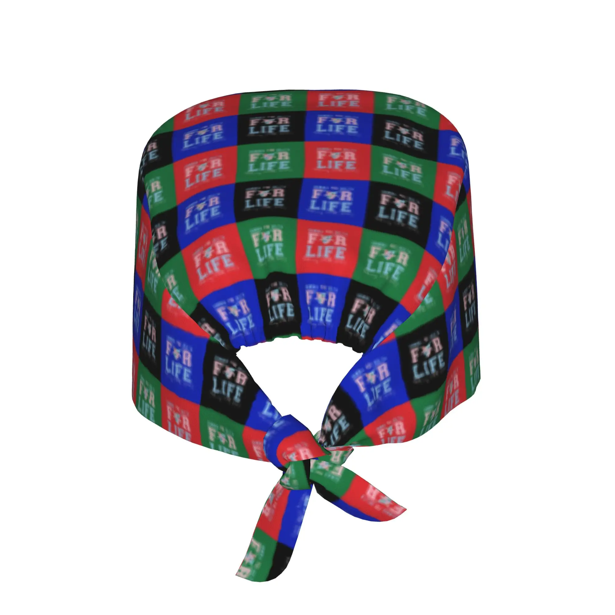 Gamma Phi Delta Checkered Plaid Medical Staff Scrubs Hat Unisex African American Sorority Doctor Nursing Surgical Cap Scrub Caps - view 2