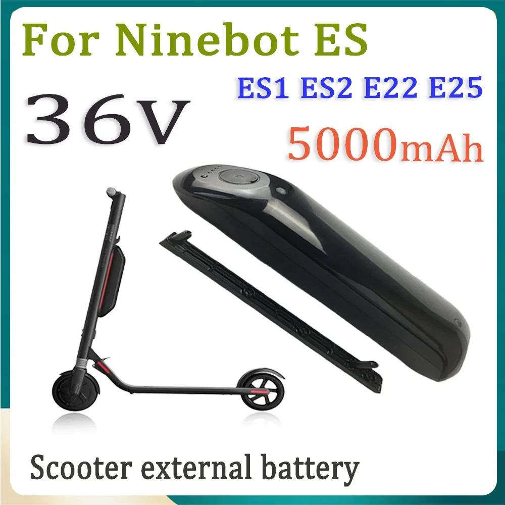 For Ninebot Segway ES1 ES2 E22 E25 Intelligent Electric Scooter 36V 5000mAh Expanded Lithium Battery Pack