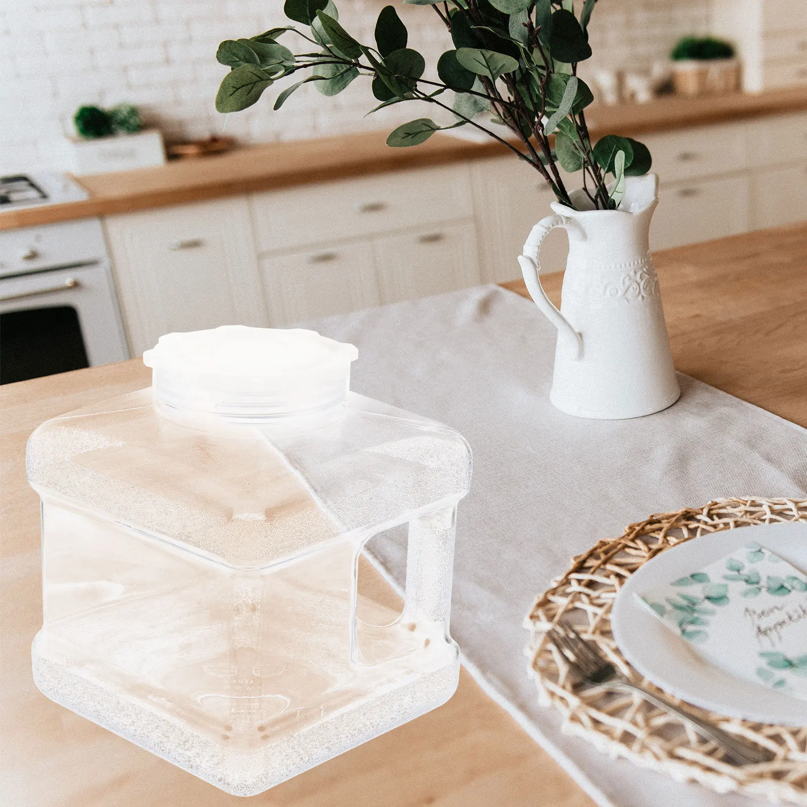 

Storage Tank Large Water Bucket Portable Camping PC Material Container Outdoor Pure