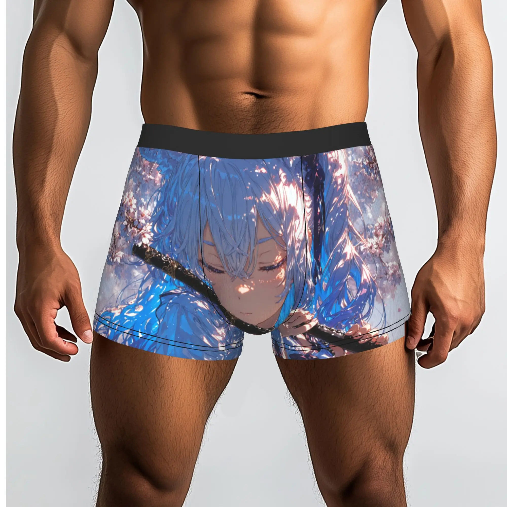 Trend Anime Bunny eared Girl boxers  adults 18 plus Underpants Breathbale Panties Men's Underwear Ventilate Shorts Boxer Briefs