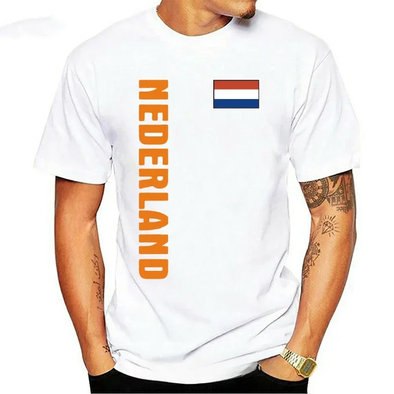 Back Number New Men's T Shirt NIEDERLANDE (Nederland) Countries Flag Shirt with Graphic Harajuku Men Clothing Summer Funny tops