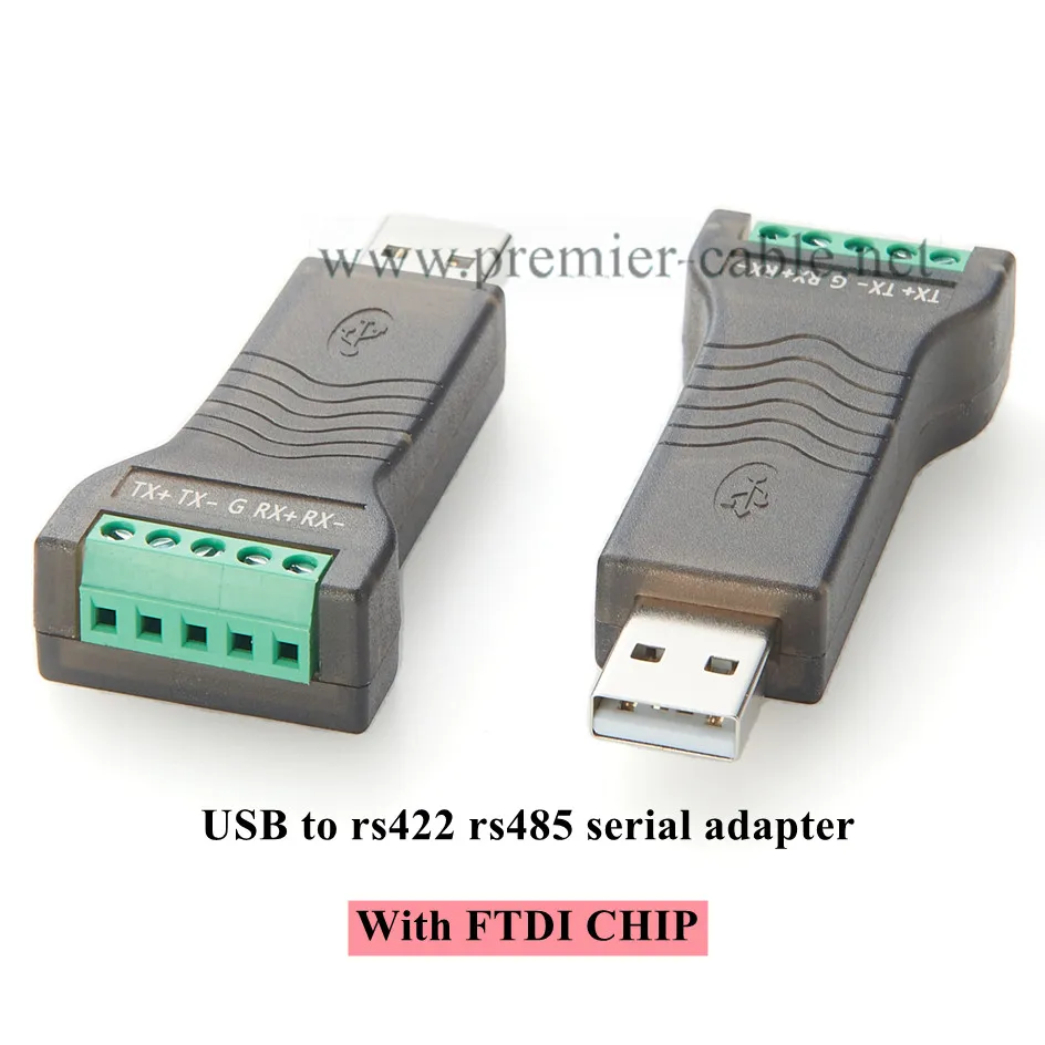 USB to RS485 RS422 Serial Adapter with FTDI Chip FT232 5Pin Terminal Block Converter Industrial USB To RS485 Converter