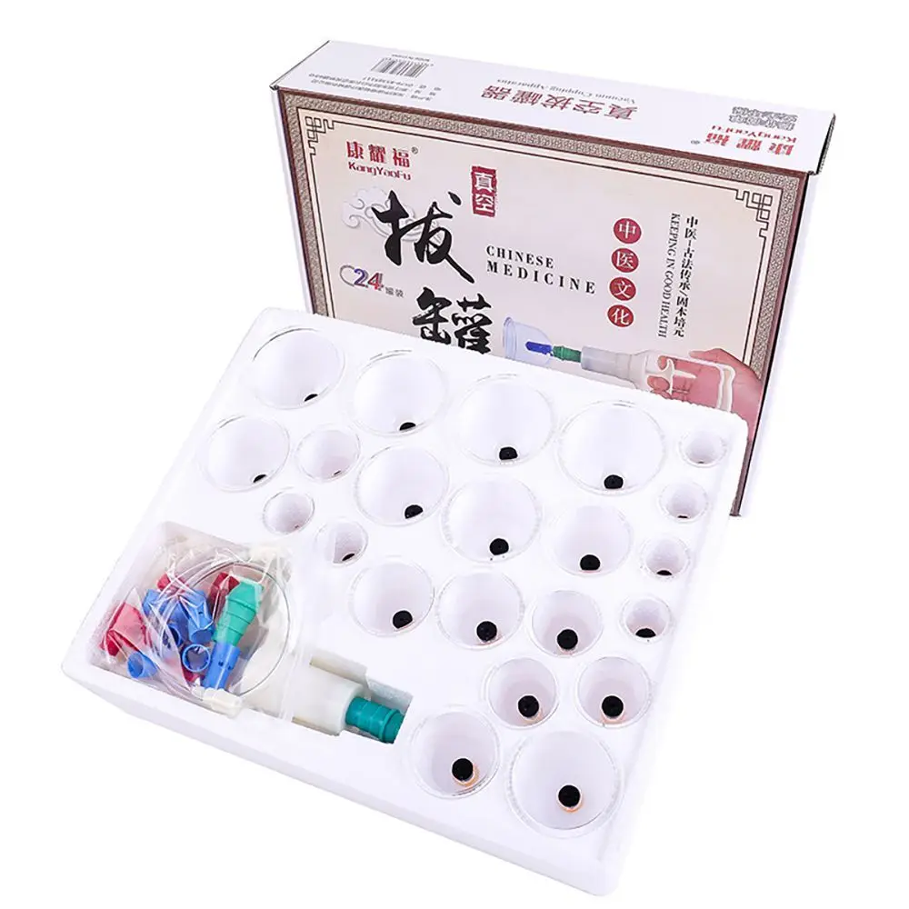 

Acupuncture Suction Health Acupuncture Kit Relaxing Massage Cups Set Health Therapy Chinese Vacuum Cupping Body Massage