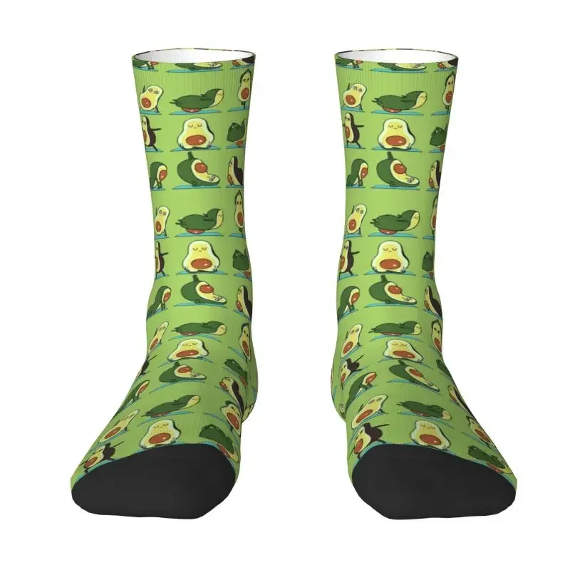 

Avocado Yoga Dress Socks for Men Women Warm Funny Novelty Guacamole Vegan Lover Anti Crew Socks