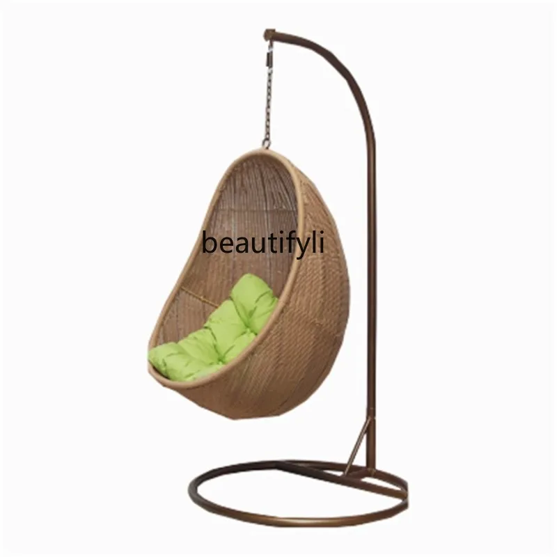 

Bird's Nest Rattan Hanging Basket Courtyard Rattan Swing Hanging Glider Single Outdoor Casual Indoor Balcony Chair furniture