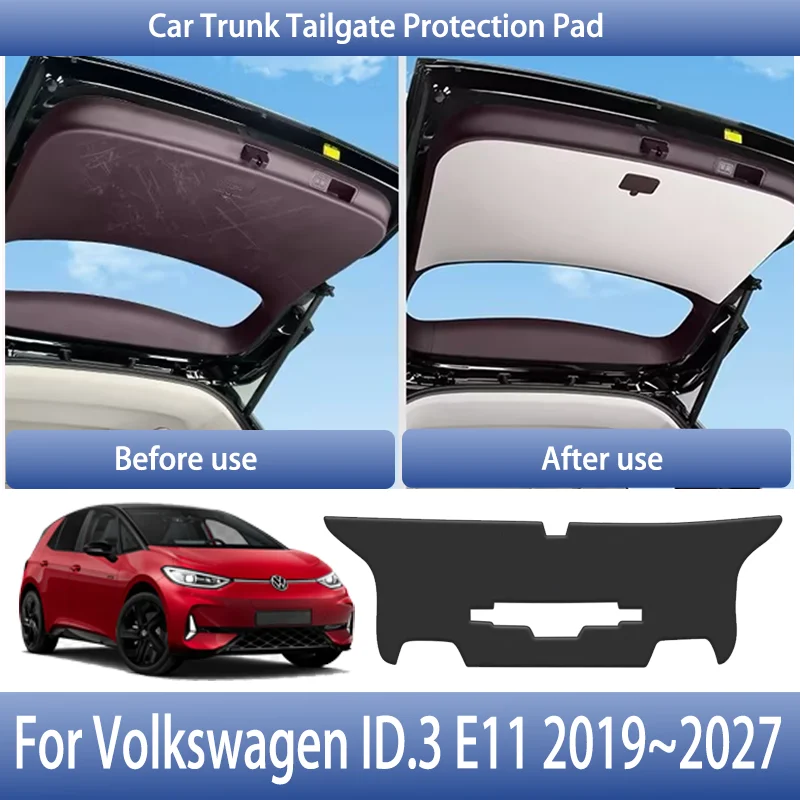 

Car Rear Trunk Door Covers For VW Volkswagen ID.3 E11 2019~2027 Protective Anti-dirty Tailgate protective pad Auto Accessories
