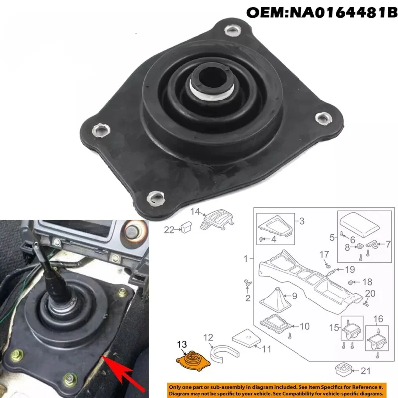 New MX5 Gear Lever Shift Rubber Gearshift Boot Gaiter Kit For Mazda MX-5 MK1 Mk2 1989-2005 NA0164481B Car Interior Accessories