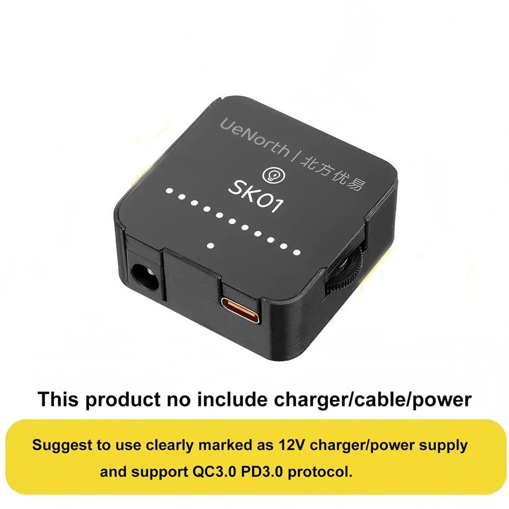 Angitu 4Pin PWM 6ポートファンハブガバナースピードコントローラー水冷ポンプハイパワーTYPE-C DC電源クーラー