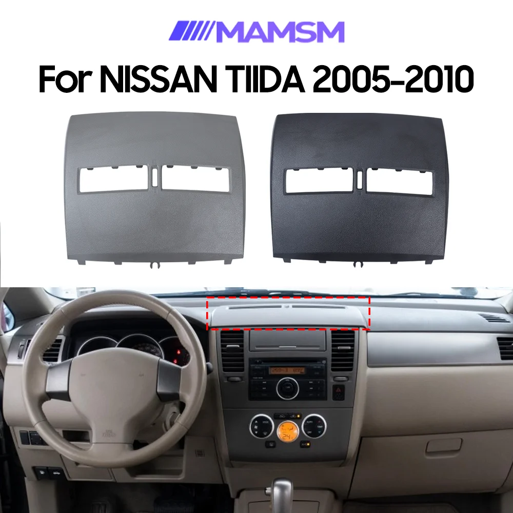 

Решетка передней панели автомобиля с левым рулем для Nissan Tiida 2005-2010, автомобильный финишер-приборная панель, вентиляционное отверстие для кондиционера, декоративные детали