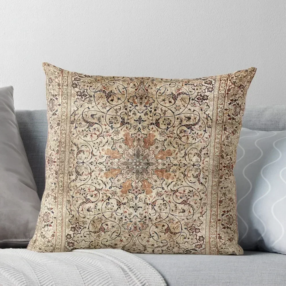 Silk Esfahan Persian Carpet Print Throw Pillow home decor items Cushion Cover Luxury Decorative Sofa Cushions pillow